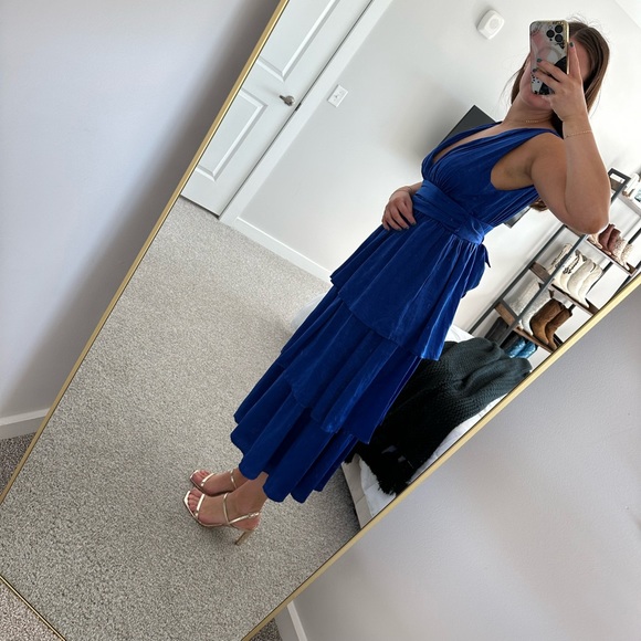 Lulu’s Peak Party Vibes Cobalt Blue Midi Dress - Picture 5 of 9